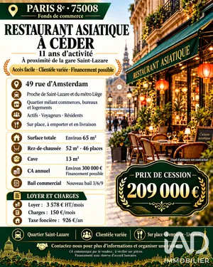 Restaurant à Paris (75008)