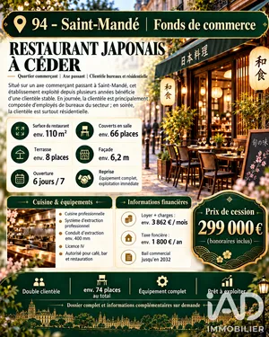 Restaurant in Saint-Mandé (94160)