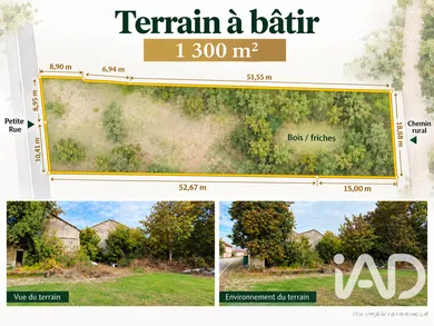 Terrain à bâtir à Sainte-Marie-à-Py (51600)