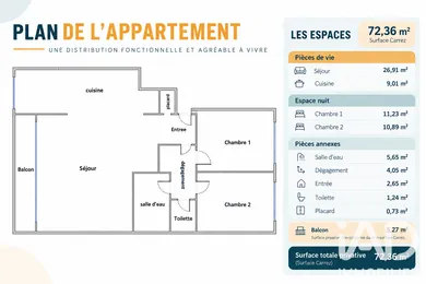 Appartement à La Celle-Saint-Cloud (78170)