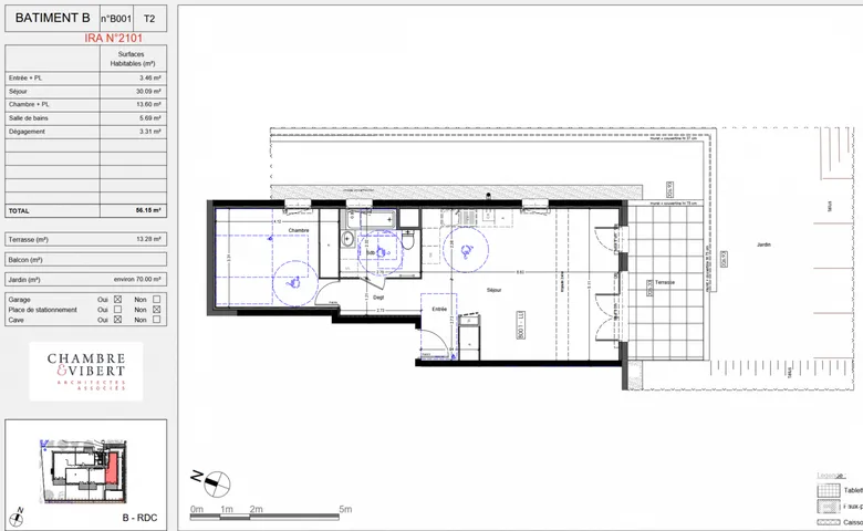 Appartement 2 pièces 56 m² · à Challes-les-Eaux · 56 m² · 781 €/mois