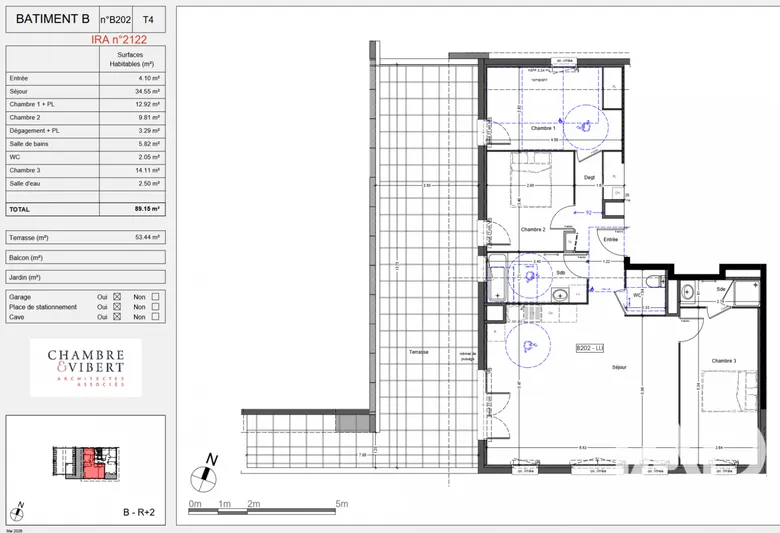 Appartement 4 pièces 89 m² · à Challes-les-Eaux · 89 m² · 1 010 €/mois