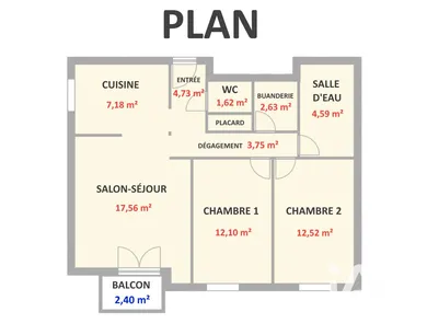Appartement à Buxerolles (86180)