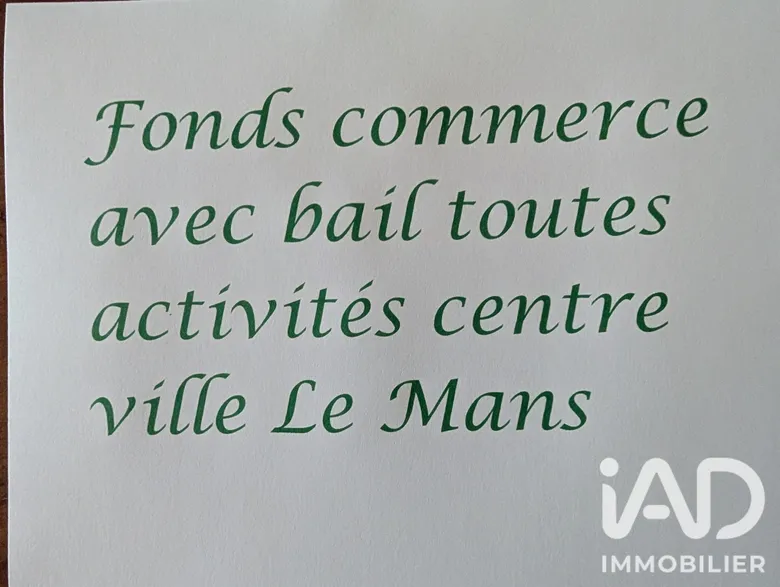 Local commercial 60 m² · au Mans · 60 m² · 67 000 €