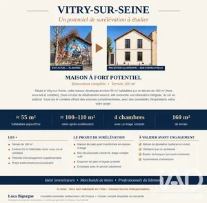 Maison traditionnelle à Vitry-sur-Seine (94400)