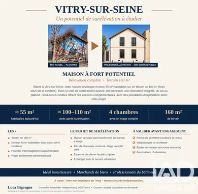 Maison traditionnelle à Vitry-sur-Seine (94400)