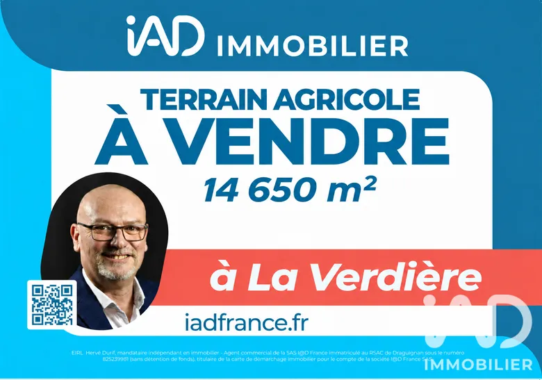 Terrain 14650 m² · à La Verdière · 12 000 €
