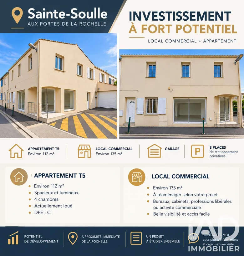 Immeuble 5 pièces 242 m² · à Sainte-Soulle · 242 m² · 318 996 €