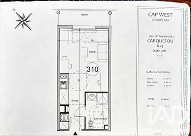 Studio à Carquefou (44470)