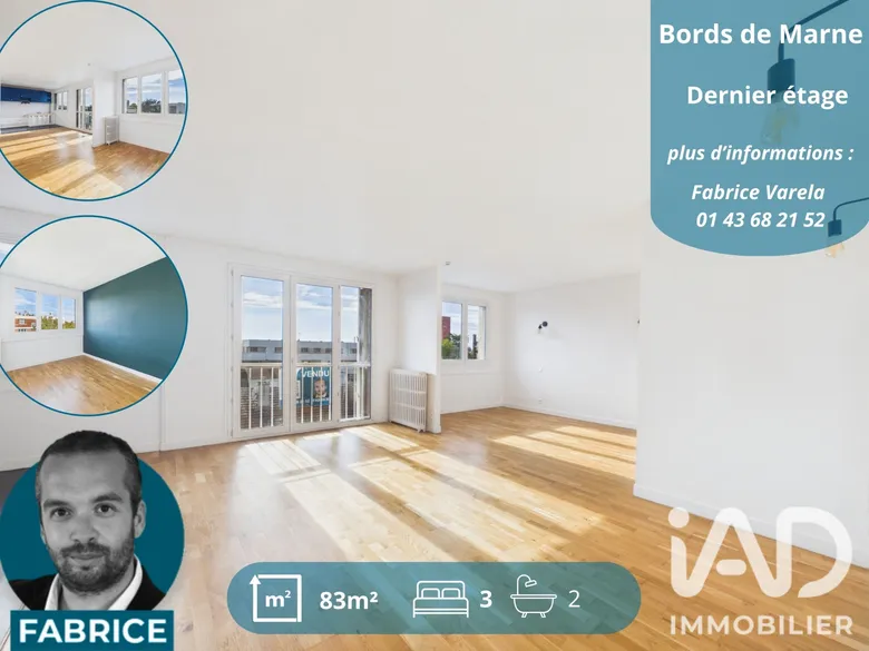 Appartement 4 pièces 83 m² · à Maisons-Alfort · 82,9 m² · 299 000 €