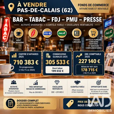 Bar, Brasserie, Tabac à Fressin (62140)