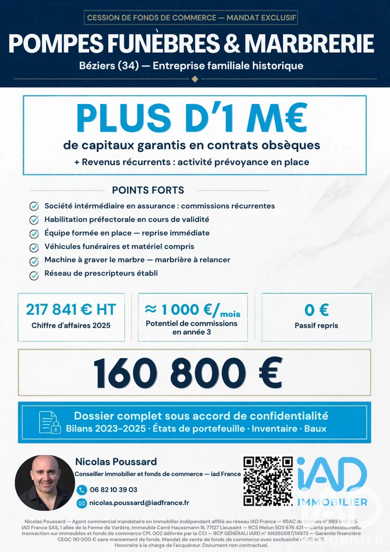 Local commercial 94 m² · à Béziers · 94 m² · 160 800 €