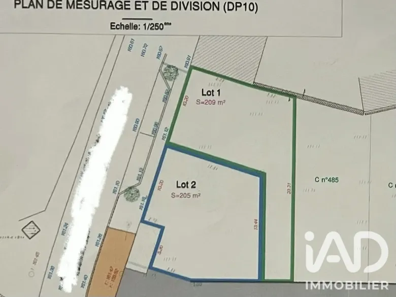 Terrain 209 m² · à Drocourt · 209 m² · 76 000 €