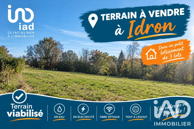 Terrain 1050 m² · à Idron · 106 000 €