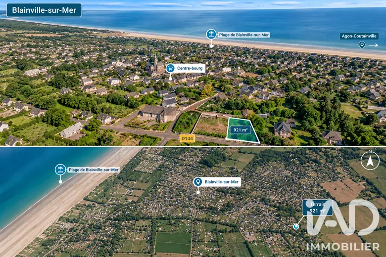 Terrain 921 m² · à Blainville-sur-Mer · 112 000 €