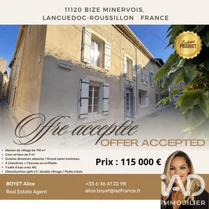 Maison de village à Bize-Minervois (11120)