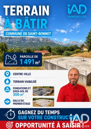 Building plot in Saint-Bonnet-en-Champsaur (05500)