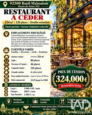 Restaurant à Rueil-Malmaison (92500)