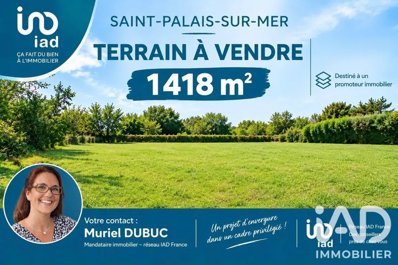 Terrain 1418 m² · à Saint-Palais-sur-Mer · 350 000 €