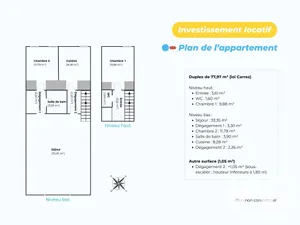Duplex à Le Mée-sur-Seine (77350)