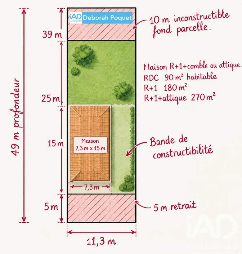 Terrain 180 m² · à Morsang-sur-Orge · 180 m² · 221 000 €