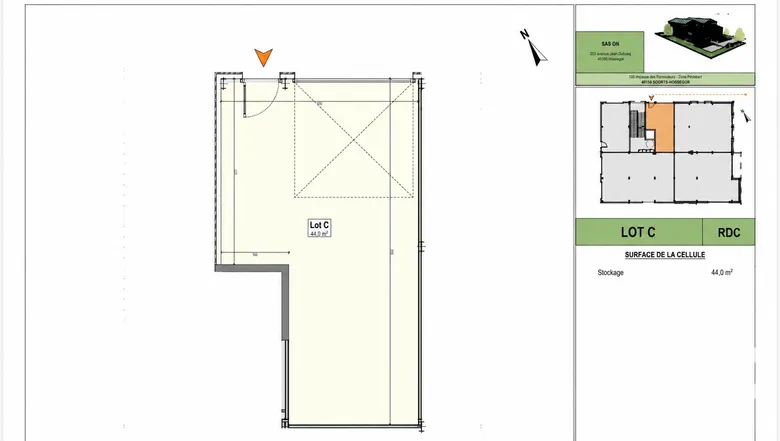 Local commercial 44 m² · à Soorts-Hossegor · 44 m² · 199 500 €